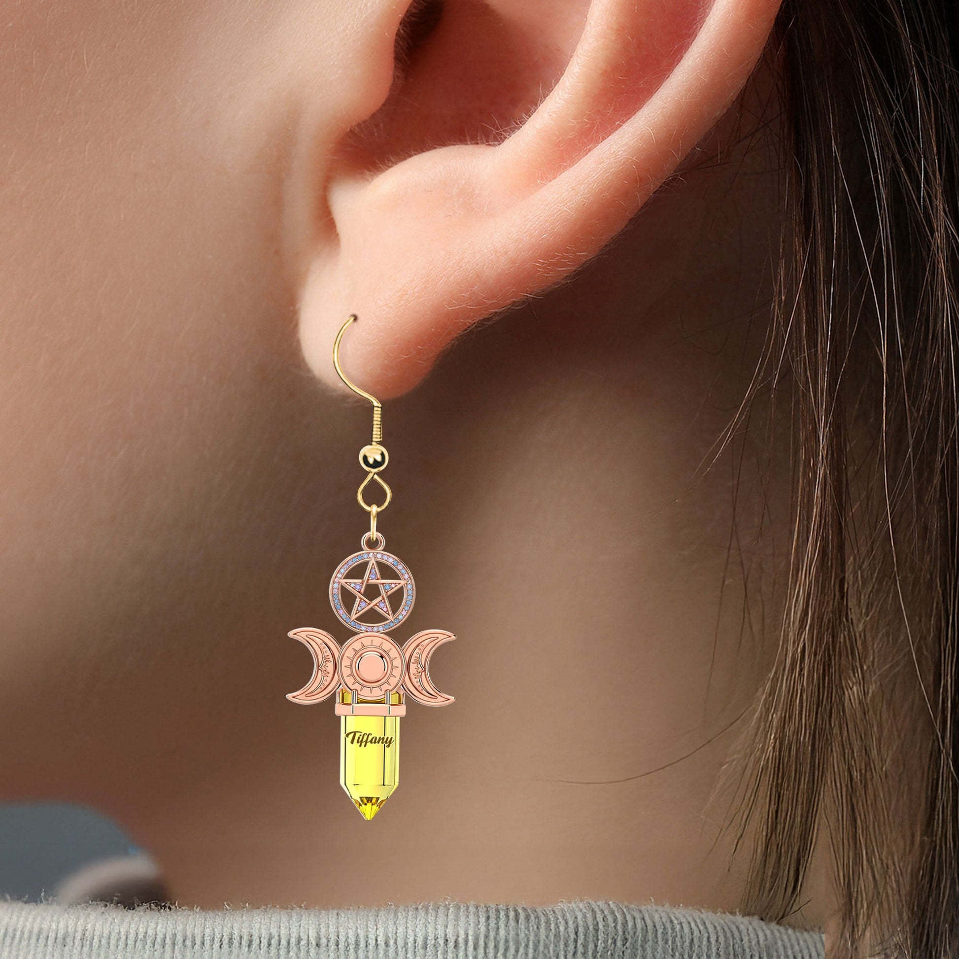 Embrace Your Witchy Side - Witch Acrylic Earrings, Personalized Gifts for Witch Lovers Earrings MagicInPrints