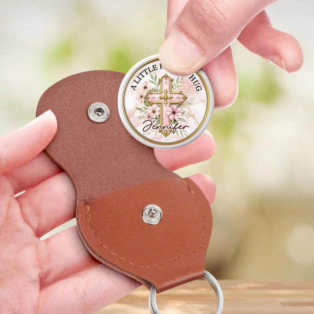 Personalized Religious Pocket Hug Keychain for Women - Inspirational Gift Keychain MagicInPrints
