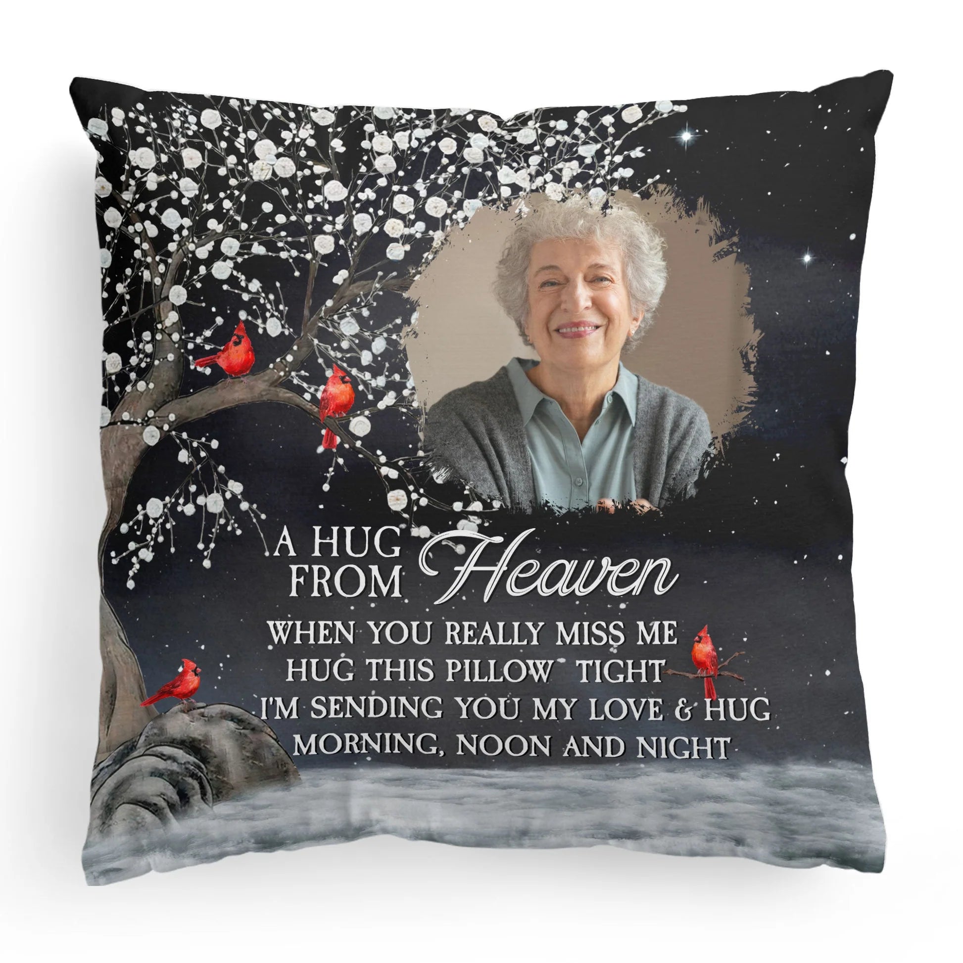 Custom Photo Memorial Pillow for Loved Ones - Sentimental Keepsake Gift Pillow or Blanket MagicInPrints