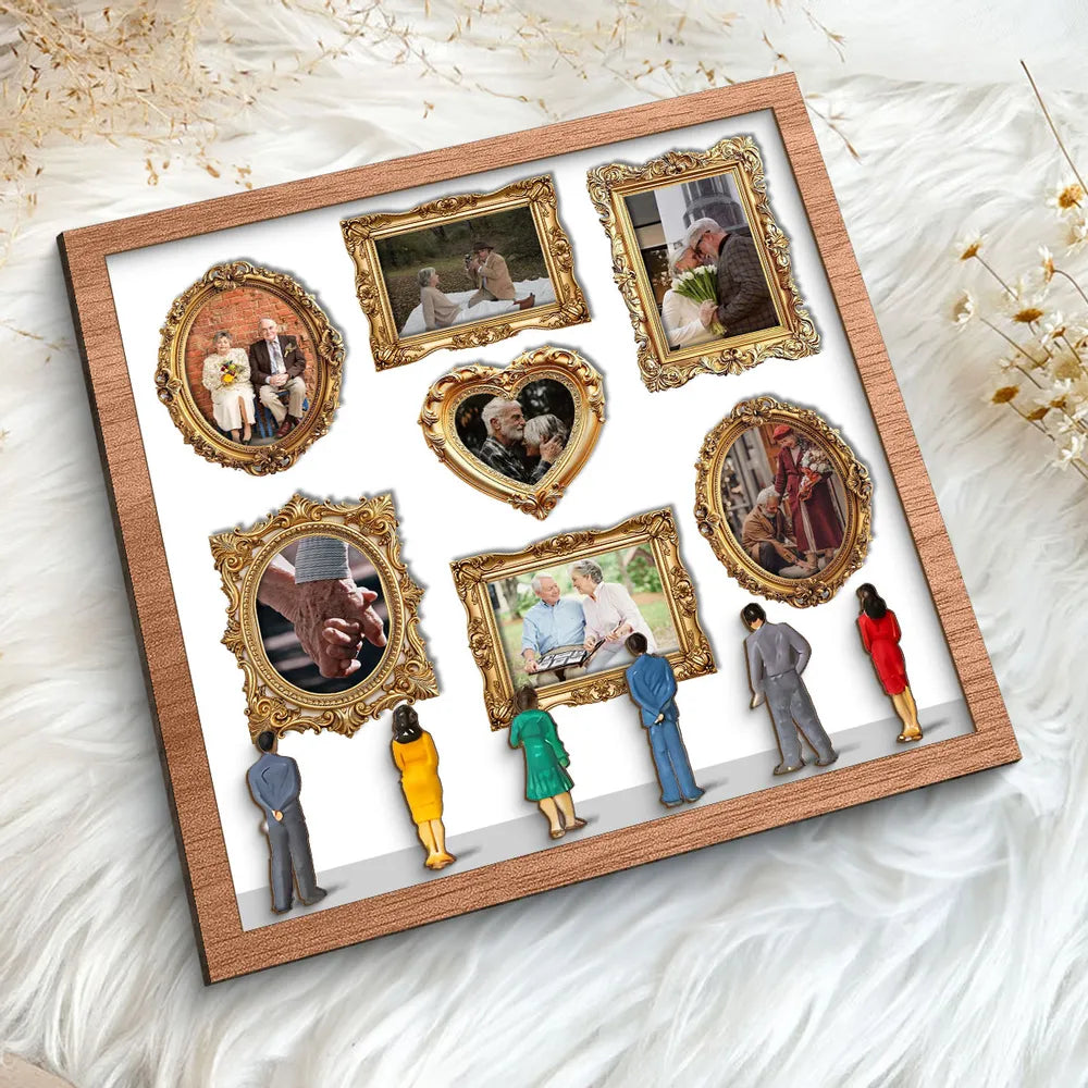 Custom Family Photo Frame Collage for Seniors - Perfect Gift for Grandparents Plaque MagicInPrints