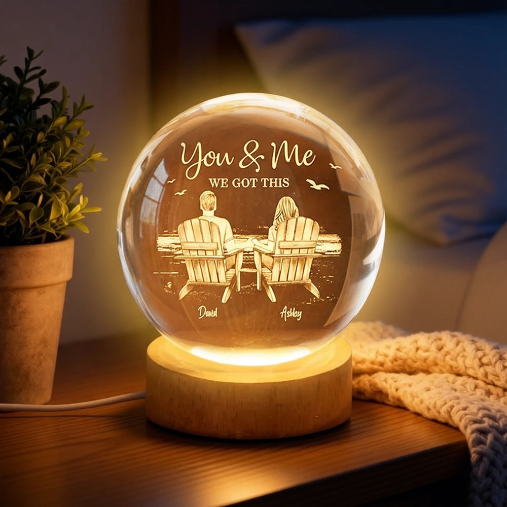 Personalized LED Night Light for Couples - Romantic Gift for Anniversaries Lamp MagicInPrints