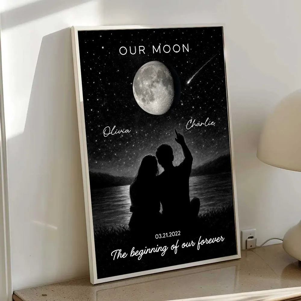 Personalized Romantic Star Map Print for Couples - Anniversary Gift Poster or Canvas MagicInPrints