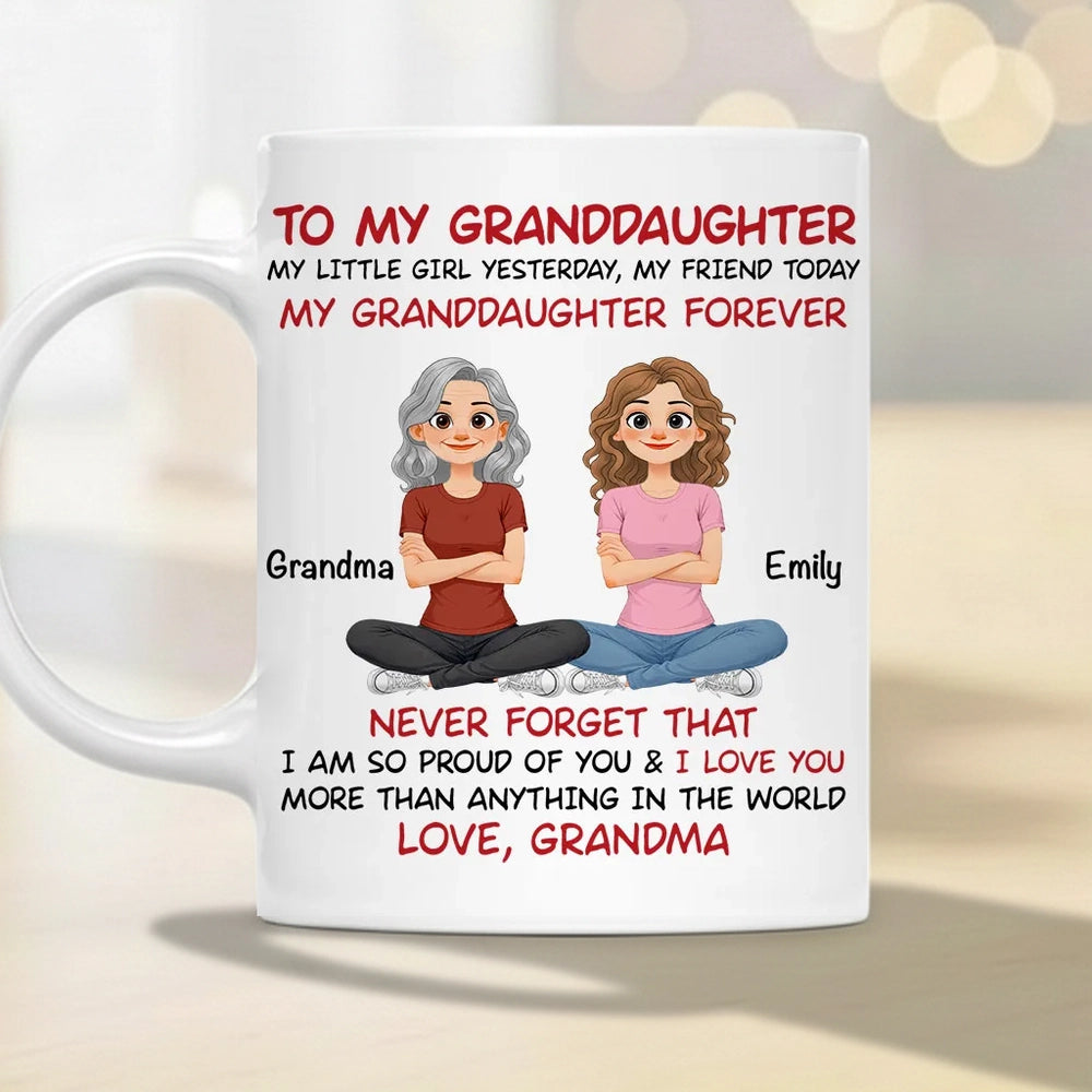 Personalized Grandma to Granddaughter Mug - Sentimental Gift for Special Occasions Cup MagicInPrints