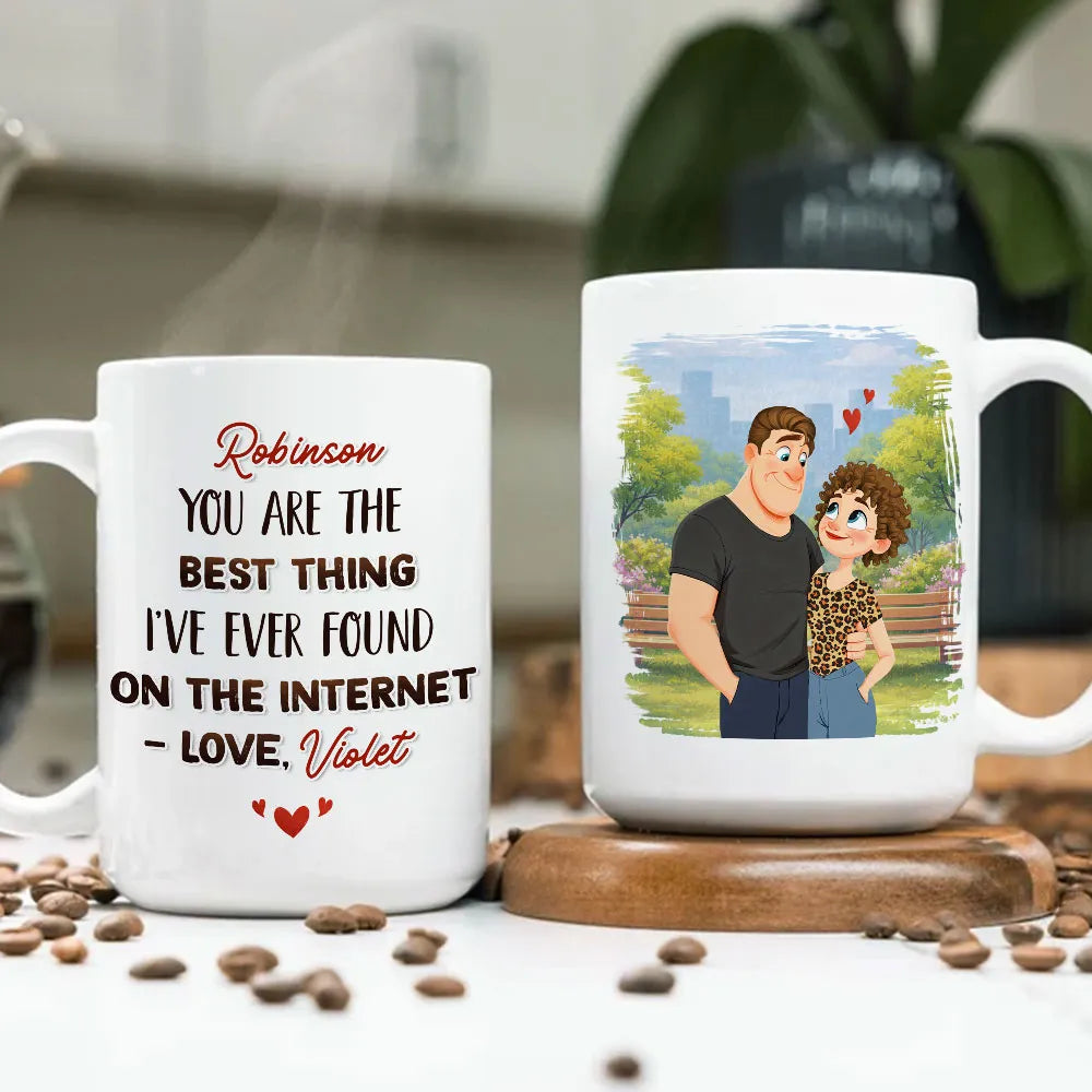 Personalized Romantic Couple Mug for Partner - Anniversary or Valentine's Gift Cup MagicInPrints
