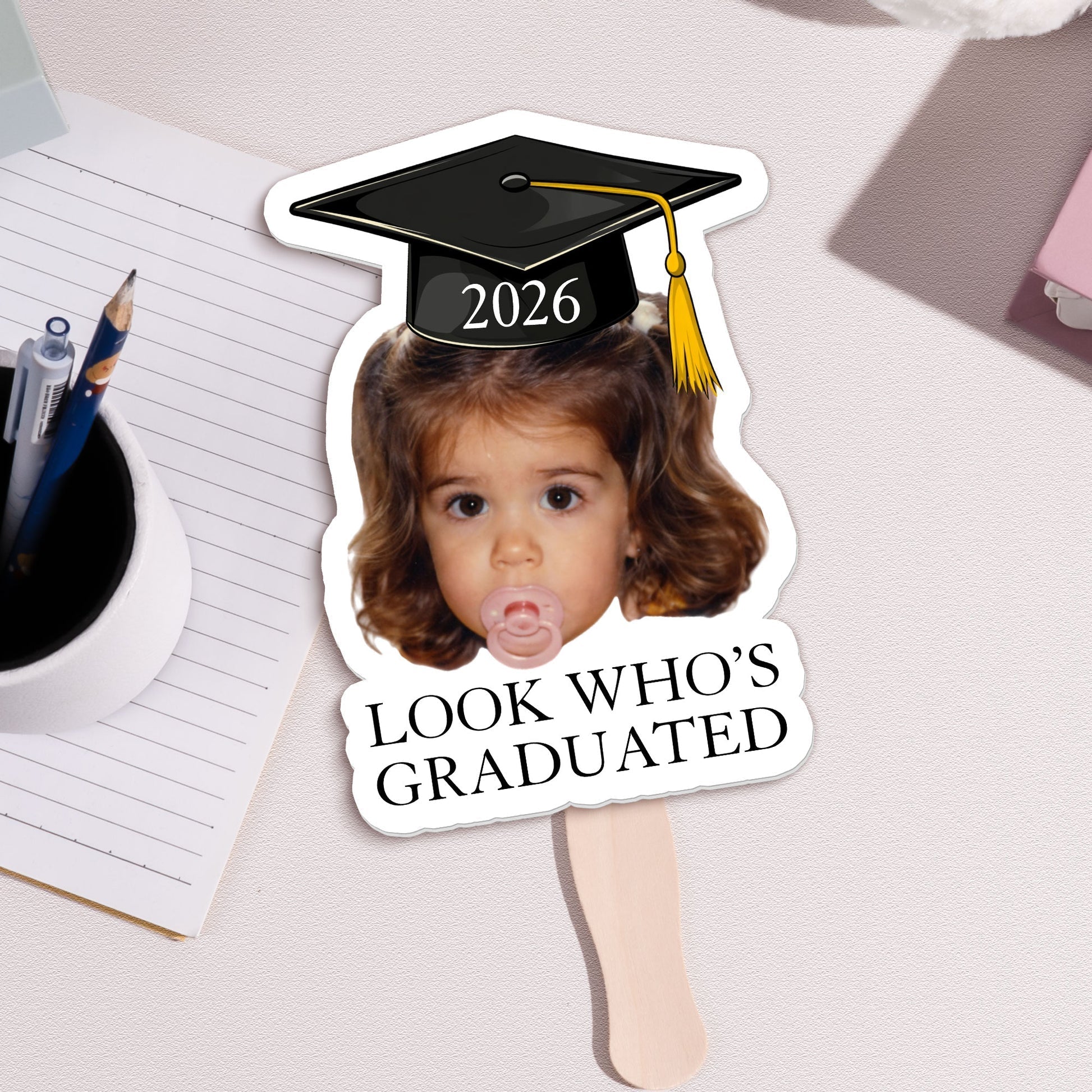 Personalized Graduation Photo Fan for Family - 2026 Celebration Stationery MagicInPrints
