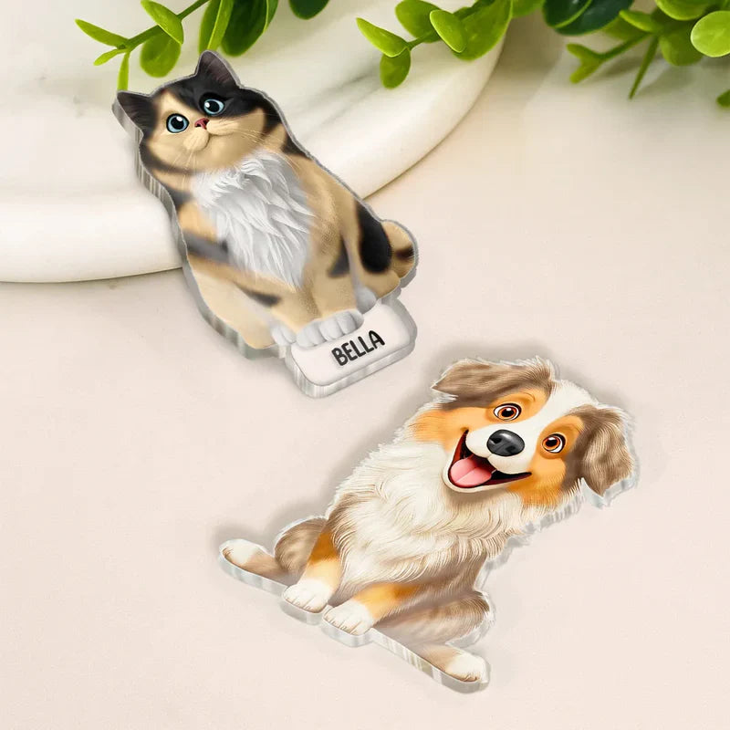 Custom Pet Fridge Magnets for Pet Lovers - Personalized Home Decor Fridge Magnet MagicInPrints