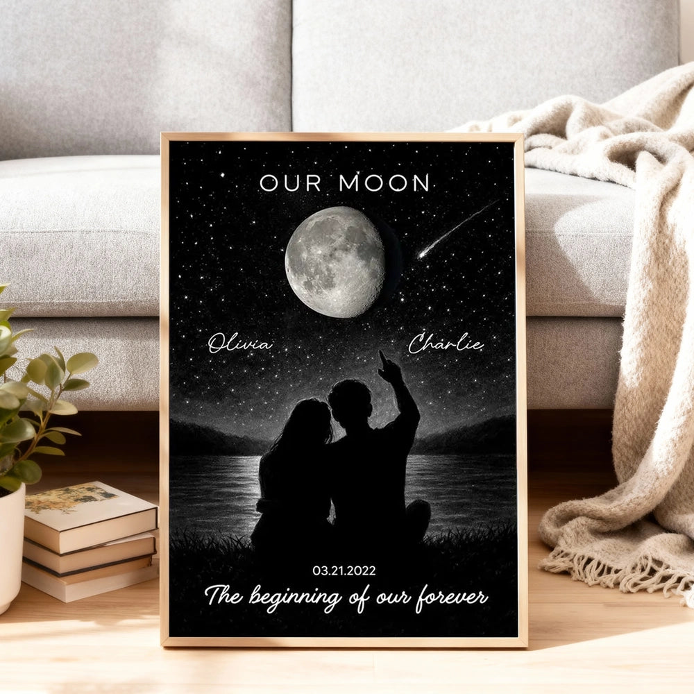Personalized Romantic Star Map Print for Couples - Anniversary Gift Poster or Canvas MagicInPrints