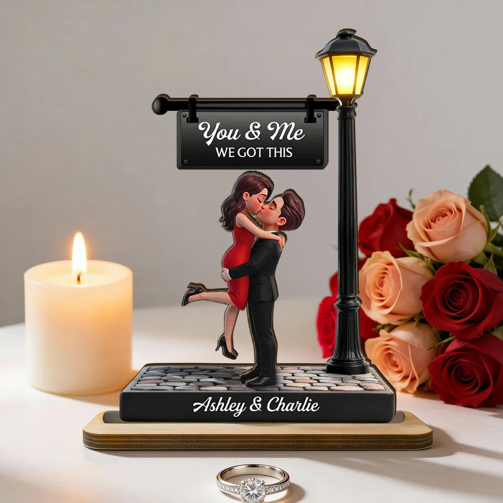 Personalized Couple Figurine Romantic Gift - Anniversary Keepsake Plaque MagicInPrints