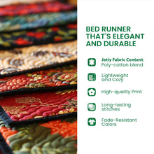 Load image into Gallery viewer, Wrap Yourself in Warmth – Personalized Quilted Bed Runner – Gift for Family and Friends Quilted Bed Runner MagicInPrints
