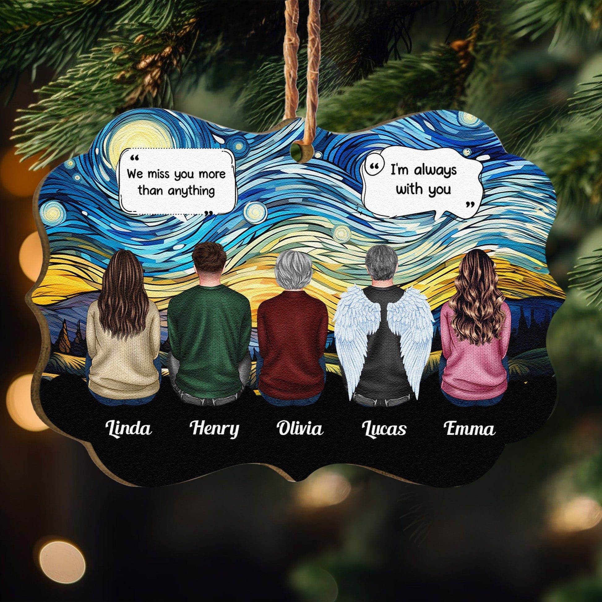 Custom Memorial Ornament for Family - Sentimental Keepsake Gift Ornament MagicInPrints