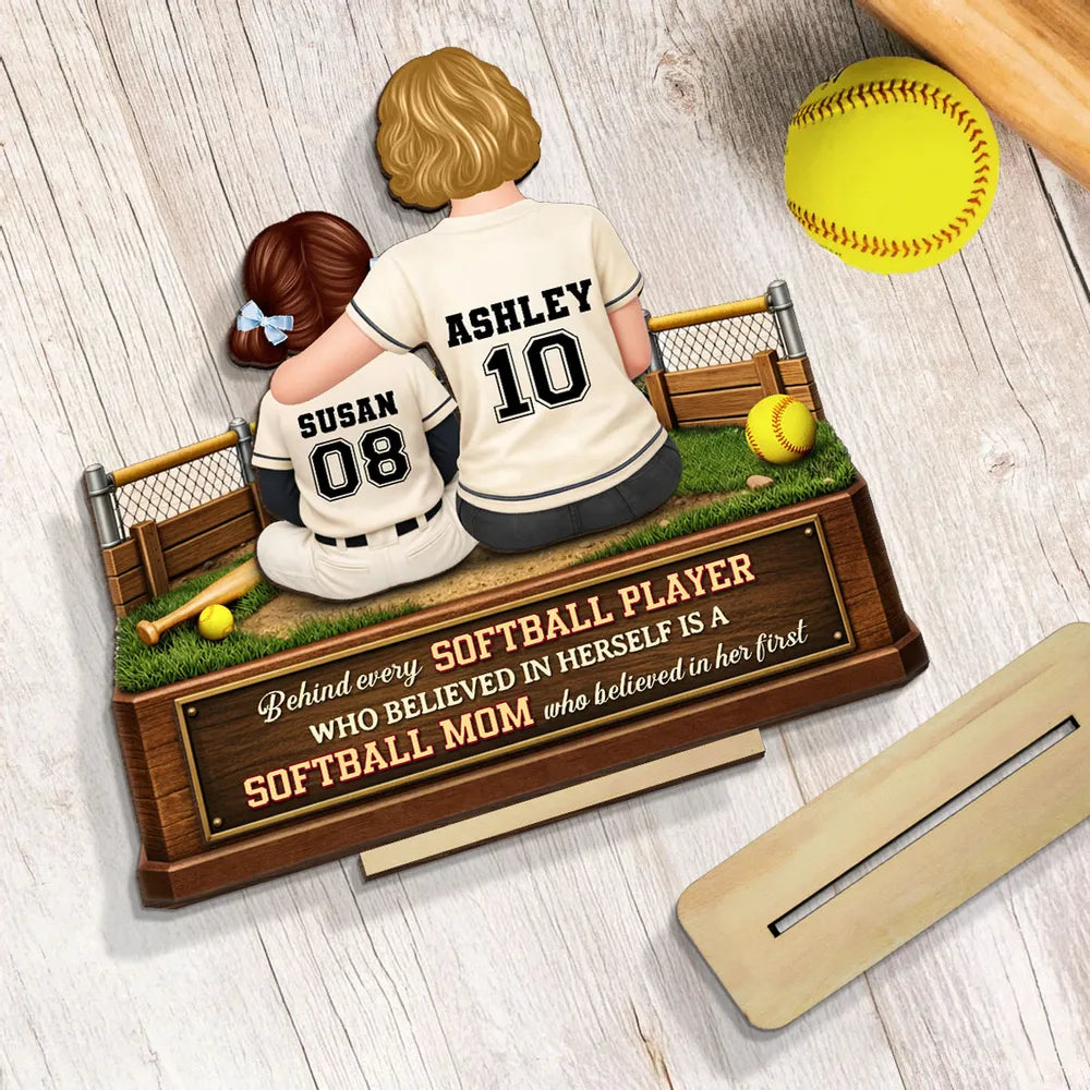 Custom Baseball Mom and Son Plaque - Personalized Gift for Mother's Day Plaque MagicInPrints