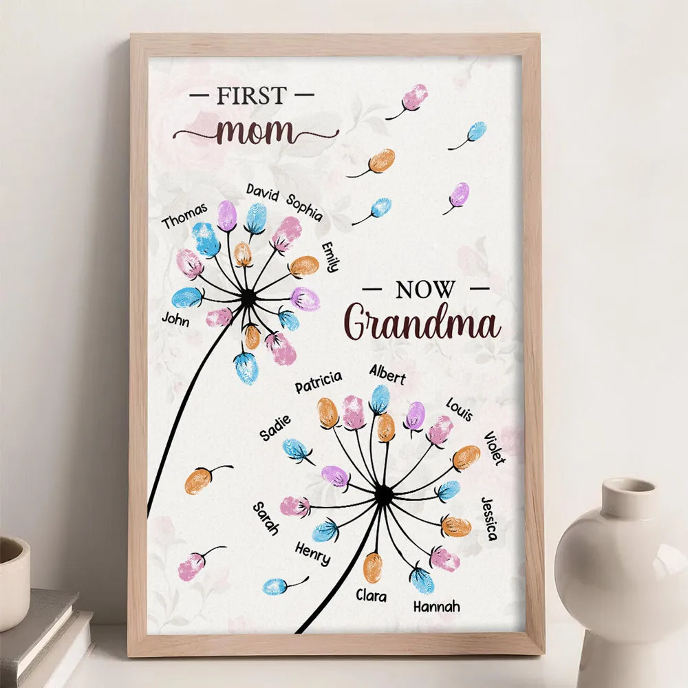 Personalized Family Tree Canvas for Grandma - Sentimental Mother's Day Gift Poster or Canvas MagicInPrints