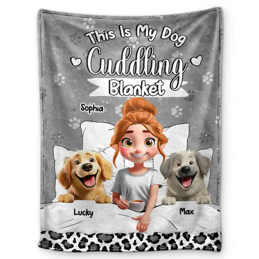 Personalized Dog Cuddling Blanket for Kids - Cozy Pet Lover Gift Blanket MagicInPrints