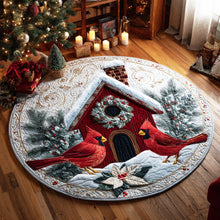 Load image into Gallery viewer, Bring Joy Home – Personalized Round Mat – Gift for Bird Lovers Quilted Round Mat MagicInPrints
