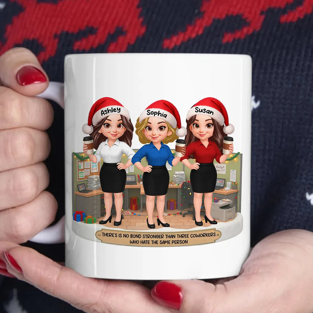 Personalized Christmas Office Mug for Coworkers - Funny Holiday Gift Cup MagicInPrints