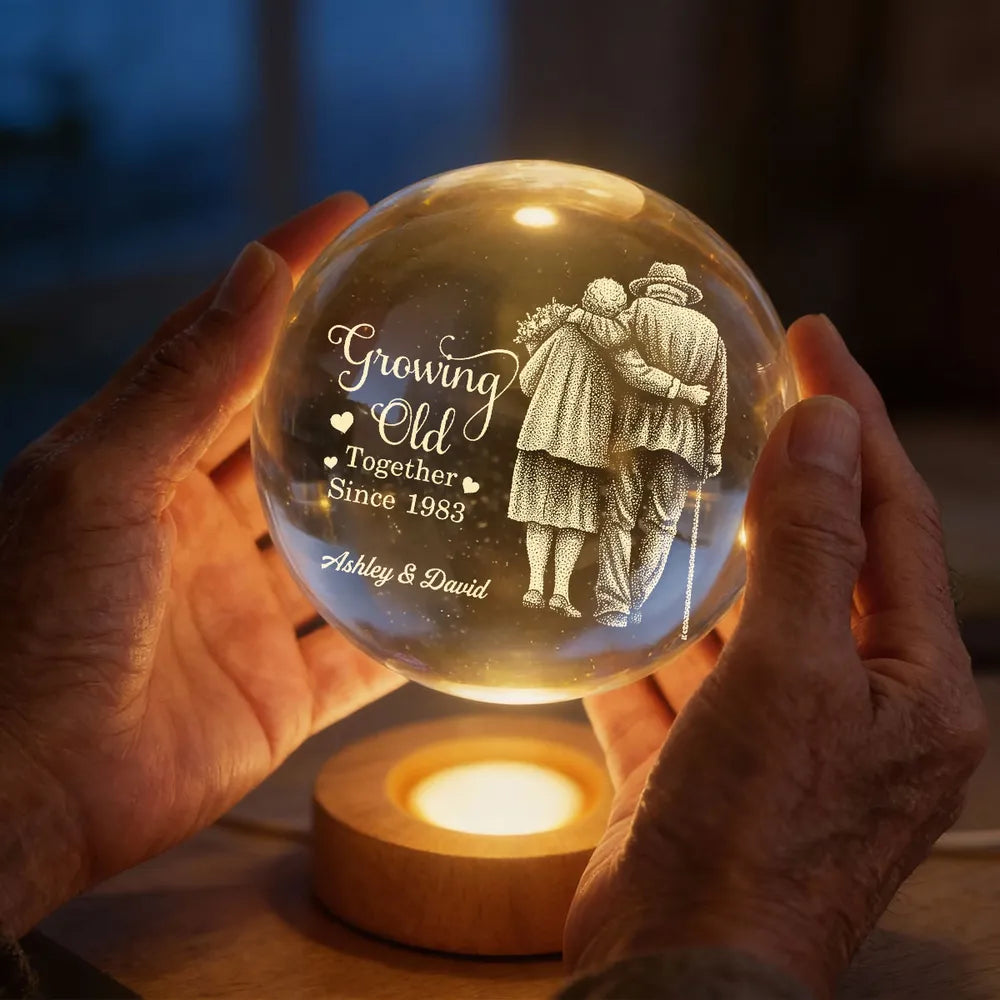 Personalized LED Night Light for Couples - Romantic Gift for Anniversary Lamp MagicInPrints