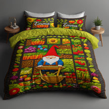 Load image into Gallery viewer, &quot;Embrace Whimsy with Custom Personalization!&quot; - Garden Gnome Bedding Set - Perfect Gift for Gnome Lovers Bedding Set MagicInPrints

