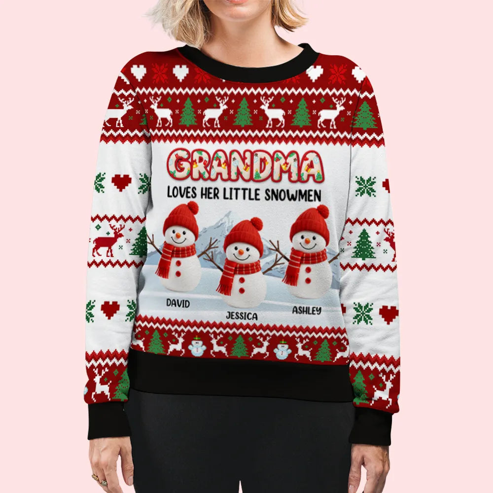 Personalized Grandma Christmas Sweater for Family - Holiday Gift Cloth MagicInPrints