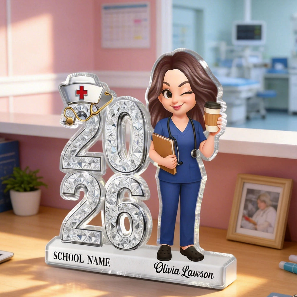 Custom Nurse Graduation Keepsake for 2026 - Personalized Gift for Nursing Students Plaque MagicInPrints