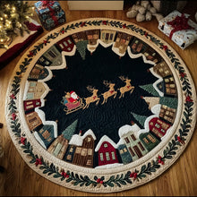 Load image into Gallery viewer, Bring the Magic of Christmas Home – Quilted Round Mat – Gift for Family and Friends Quilted Round Mat MagicInPrints
