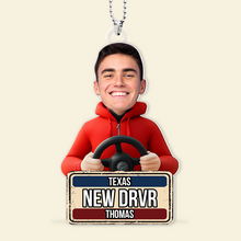 Load image into Gallery viewer, Personalized New Driver Car Ornament - Fun and Unique Gift for New Drivers Ornament PopCulturePrints
