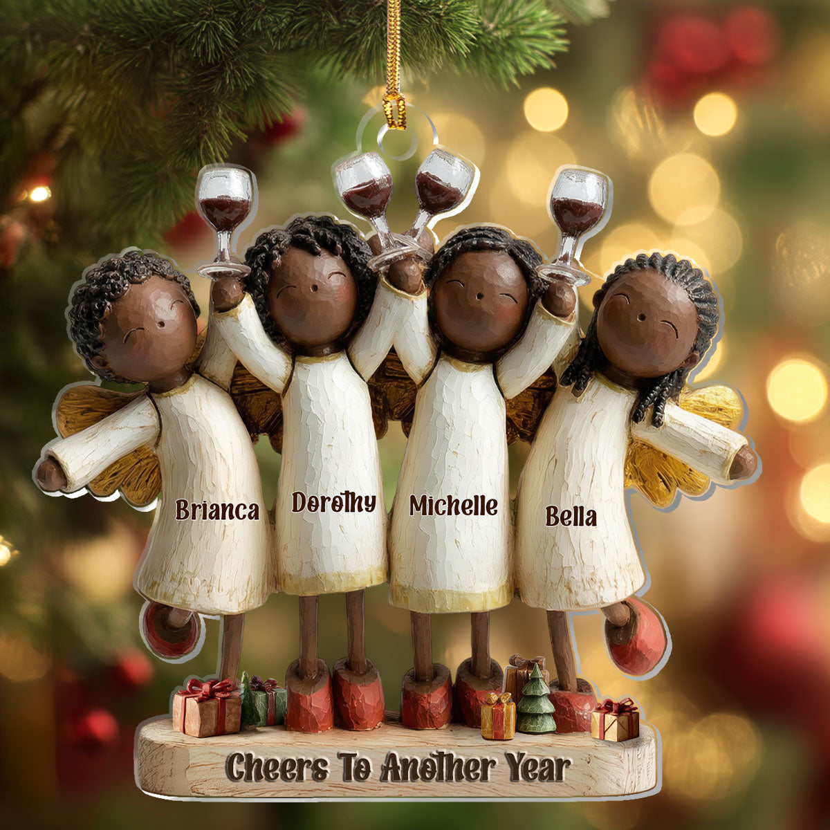 Personalized Angel Ornament for Family - Holiday Celebration Keepsake Ornament MagicInPrints