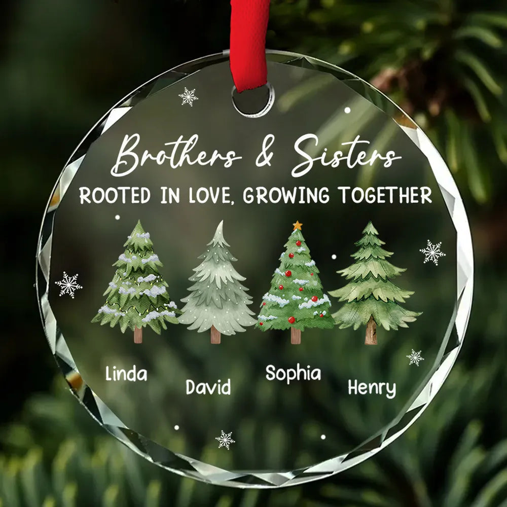 Personalized Christmas Ornament for Siblings - Family Tree Design Ornament MagicInPrints