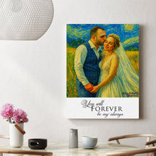 Load image into Gallery viewer, Together is Our Favorite Place - Personalized Art Style Couple Canvas Print Poster &amp; Canvas MagicInPrints
