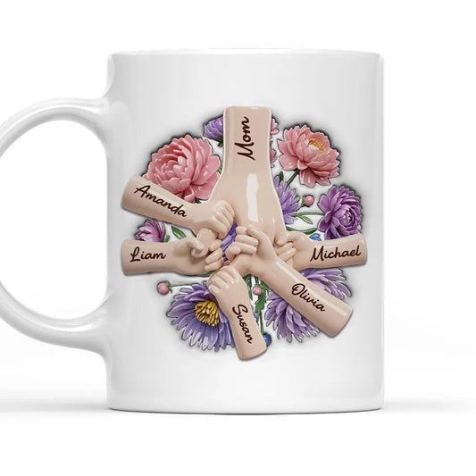 Personalized Family Names Mug for Mom - Custom Gift for Mother's Day Cup MagicInPrints