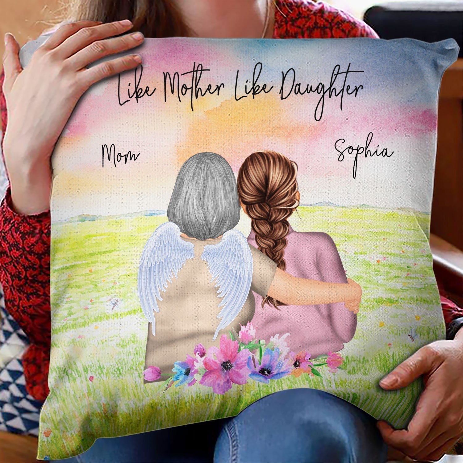 Personalized Mother Daughter Pillow - Sentimental Gift for Mother's Day Pillow MagicInPrints