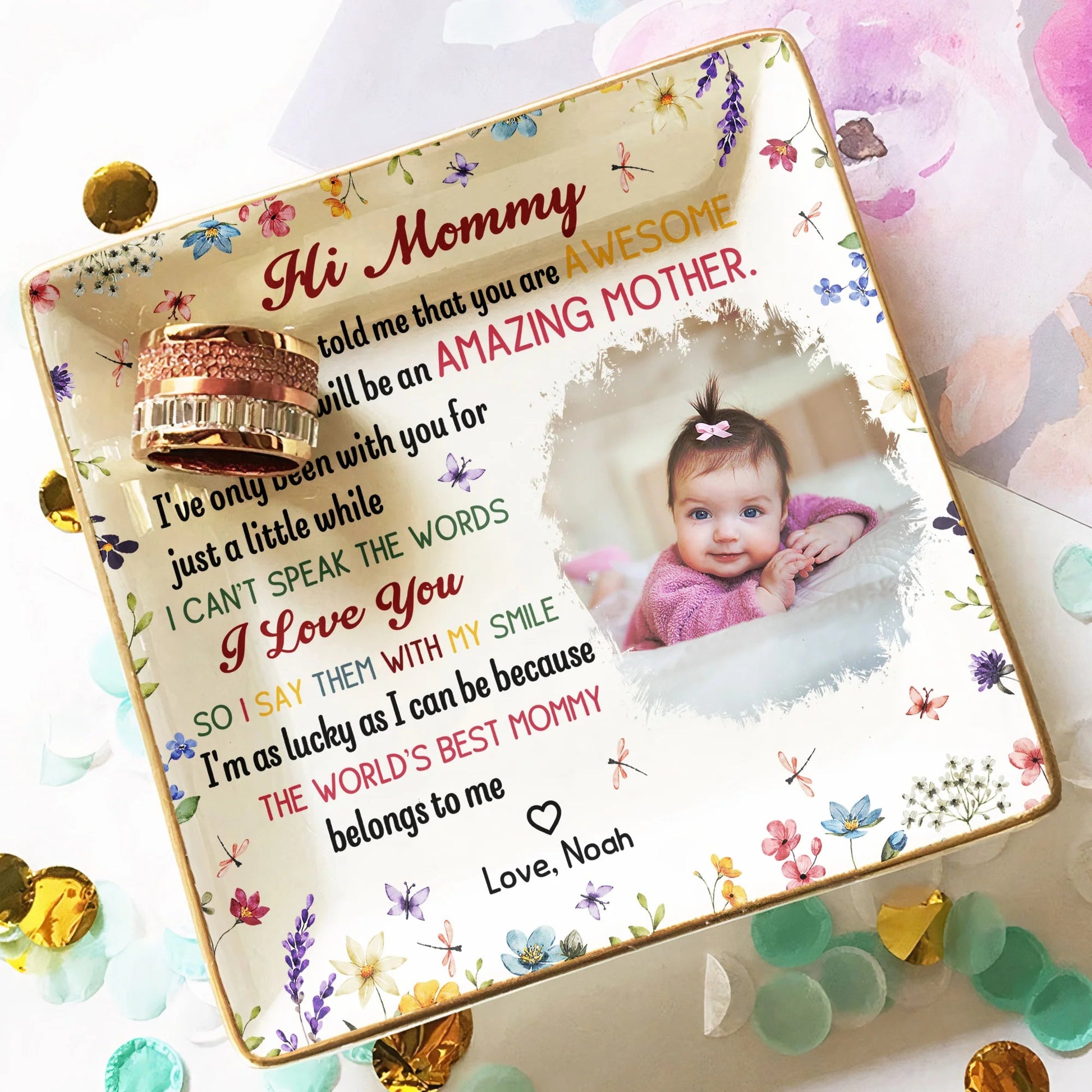 Personalized Photo Plaque for Mom - Mother's Day Gift with Custom Message Jewelry MagicInPrints