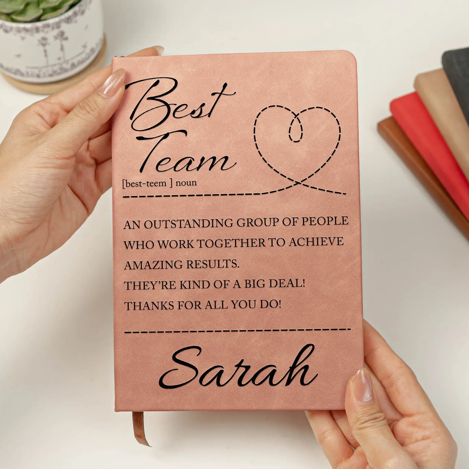 Personalized Leather Journal for Team Appreciation - Custom Gift for Coworkers Stationery MagicInPrints