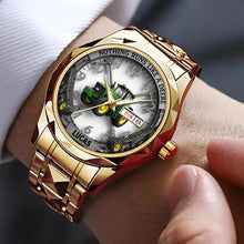 Load image into Gallery viewer, “Nothing Runs Like a Deere” - Personalized Men’s Watch for Tractor Lovers Men&#39;s Watch MagicInPrints
