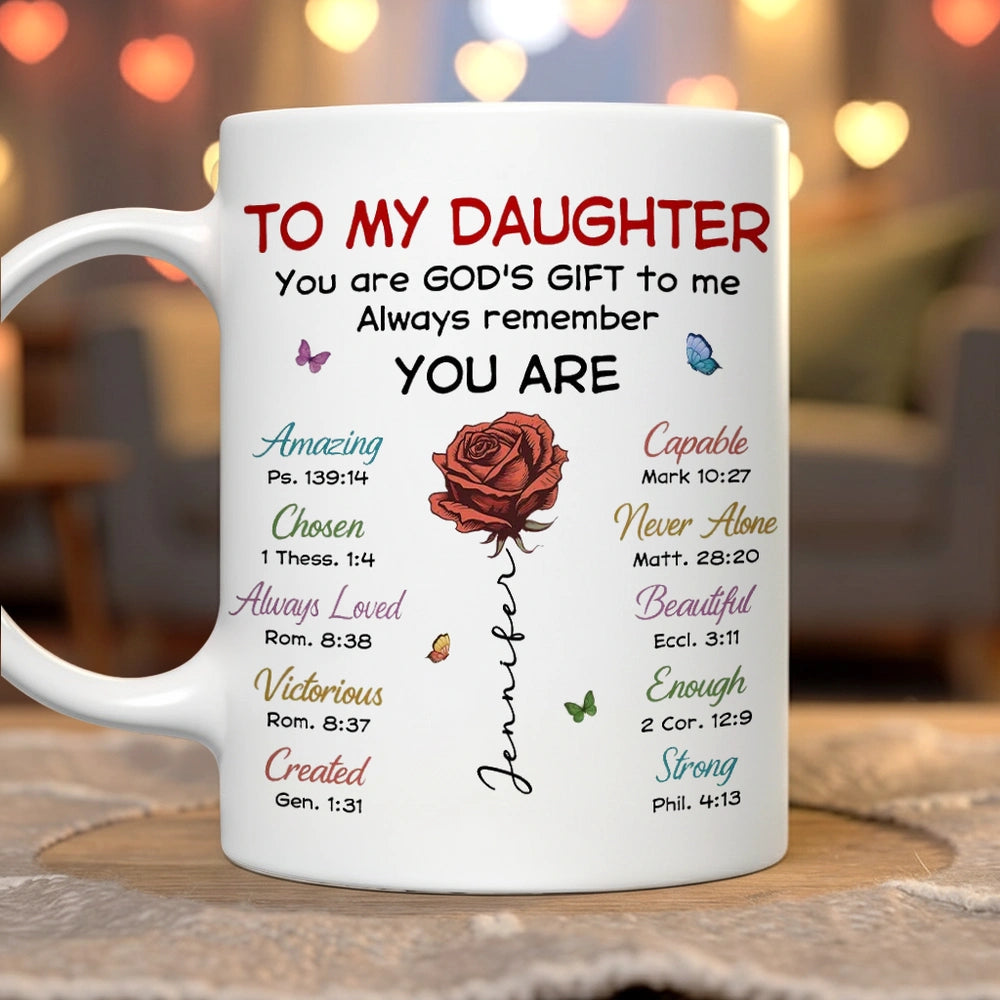 Personalized Inspirational Mug for Daughter - Heartfelt Gift for Special Occasions Cup MagicInPrints