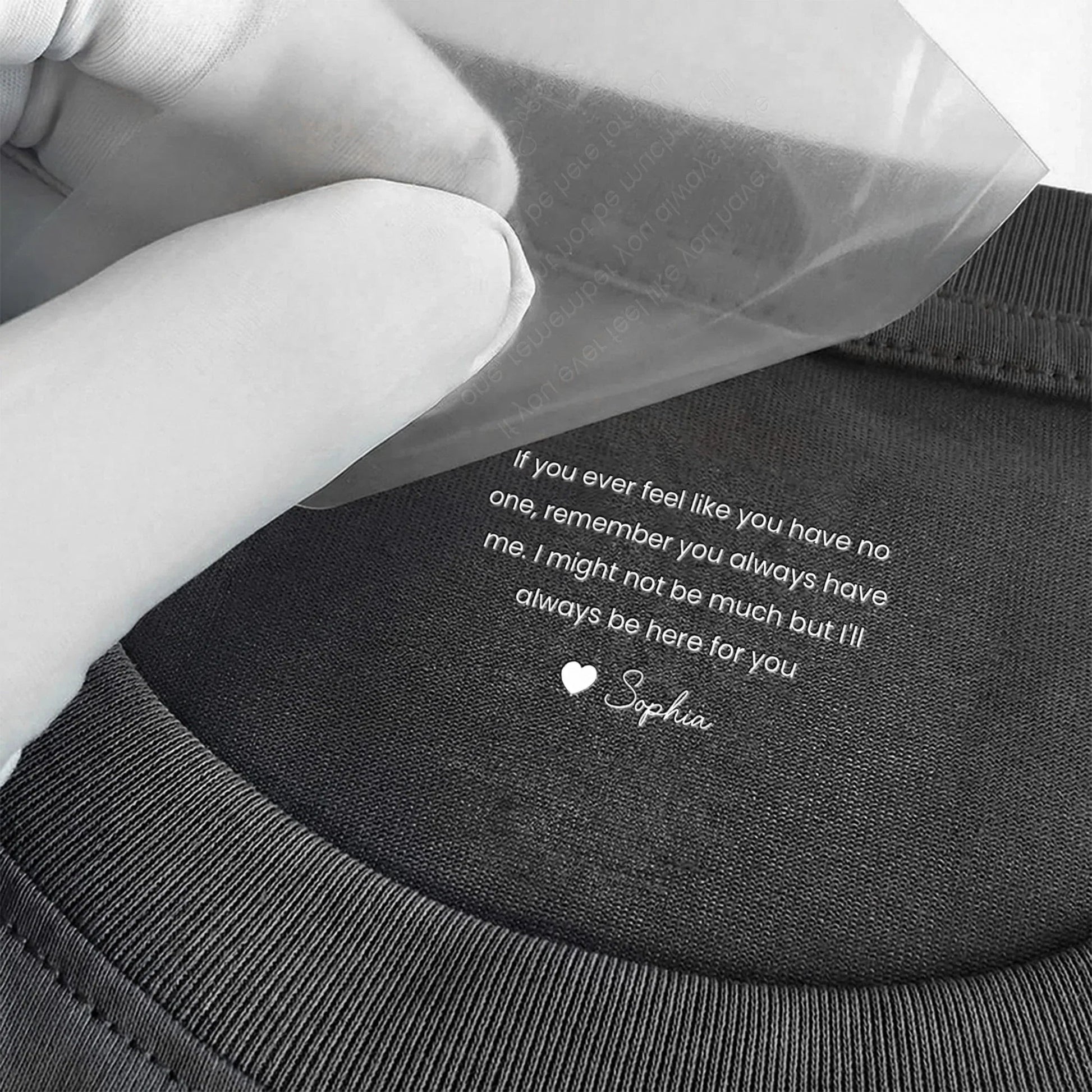 Personalized Sentimental T-Shirt for Loved Ones - Heartfelt Message Gift Cloth MagicInPrints