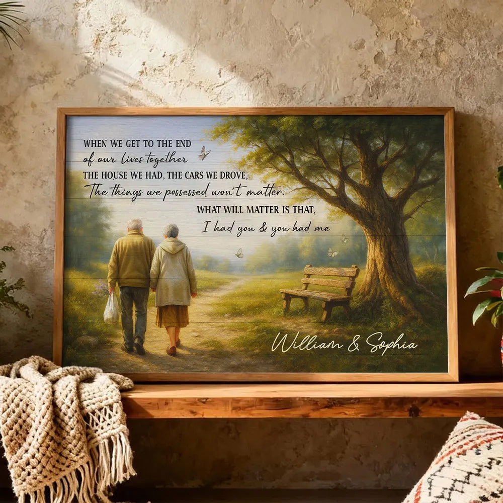 Personalized Couple Canvas Art for Seniors - Sentimental Home Decor Gift Poster or Canvas MagicInPrints