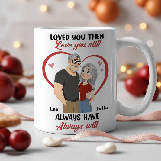 Personalized Couple Mug for Anniversary - Loved You Then, Always Will Cup MagicInPrints