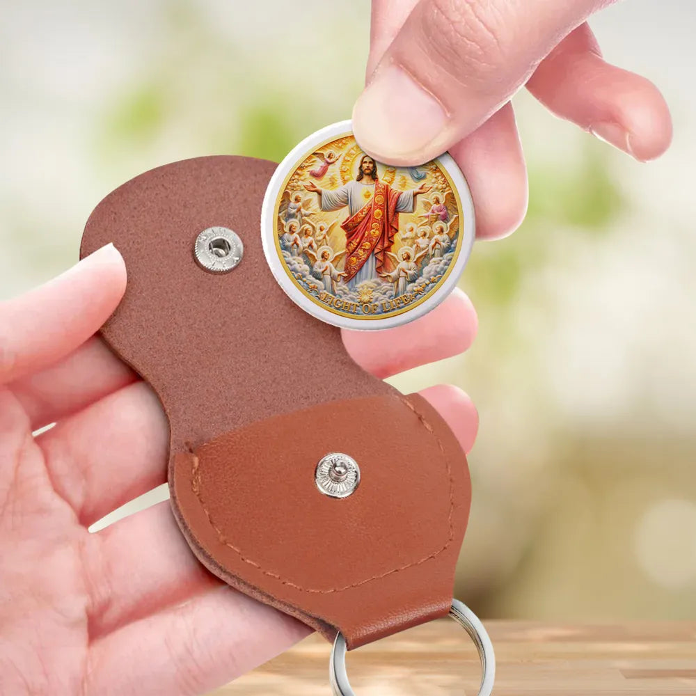 Engraved Religious Coin Keychain for Christians - Inspirational Gift Keychain MagicInPrints