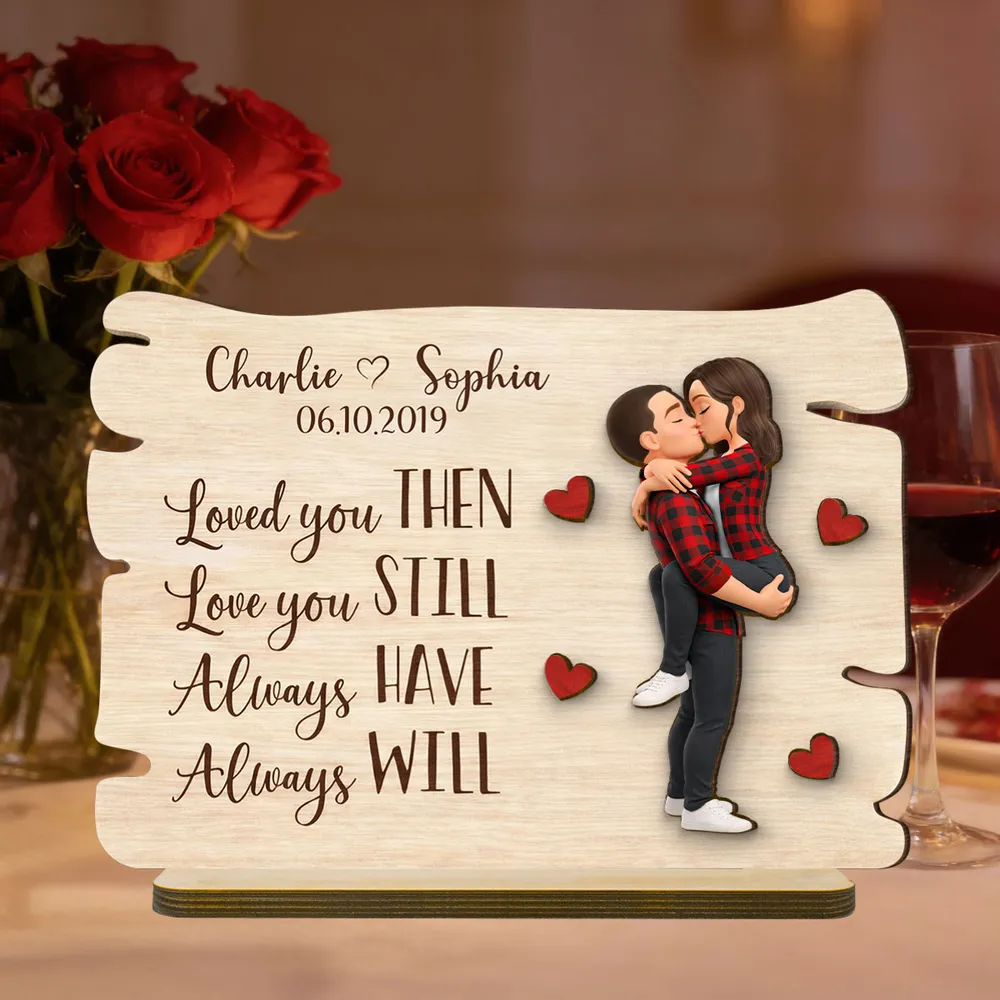 Personalized Wooden Plaque for Couples - Romantic Anniversary Gift Plaque MagicInPrints