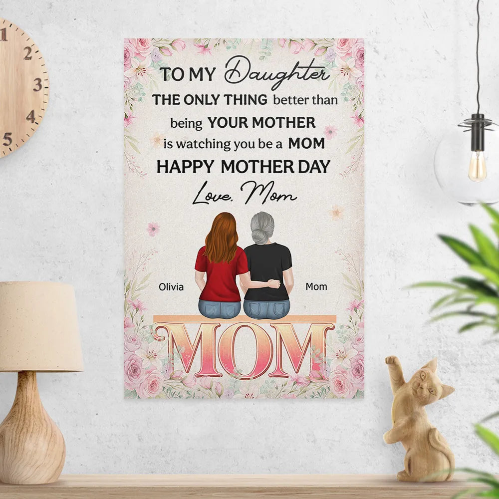 Personalized Mother-Daughter Wall Art for Mother's Day - Sentimental Gift Poster or Canvas MagicInPrints