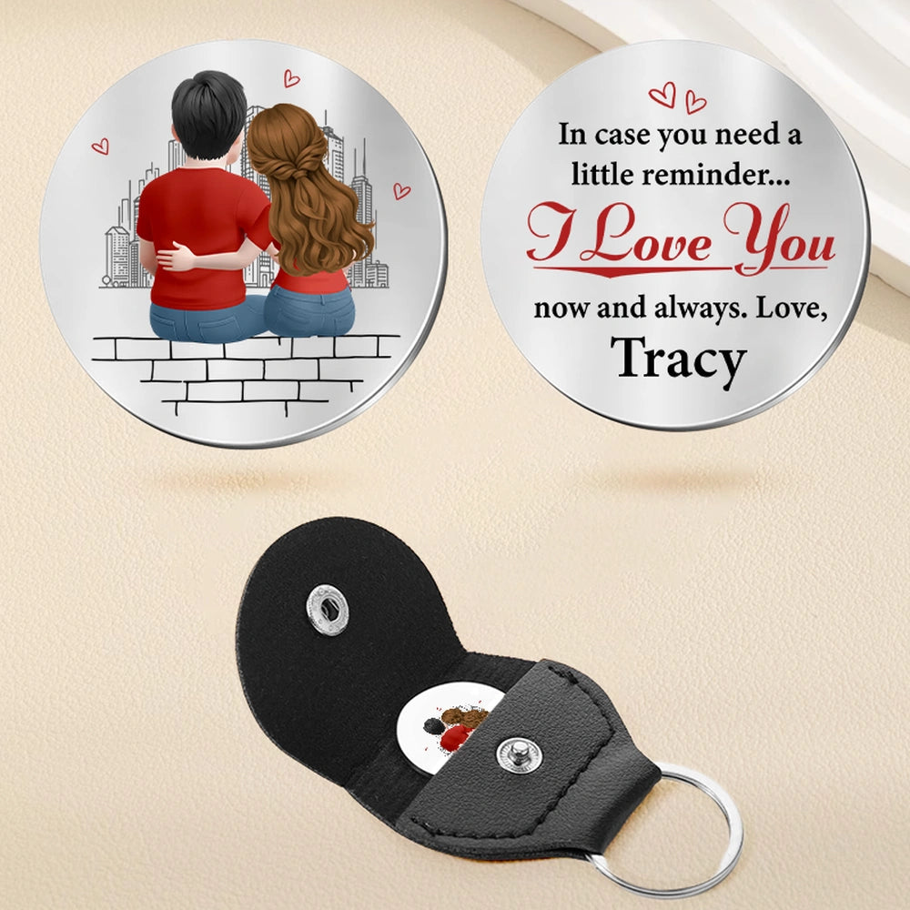 Personalized Couple Keychain Gift for Partner with Love Message - Romantic Keepsake Keychain MagicInPrints