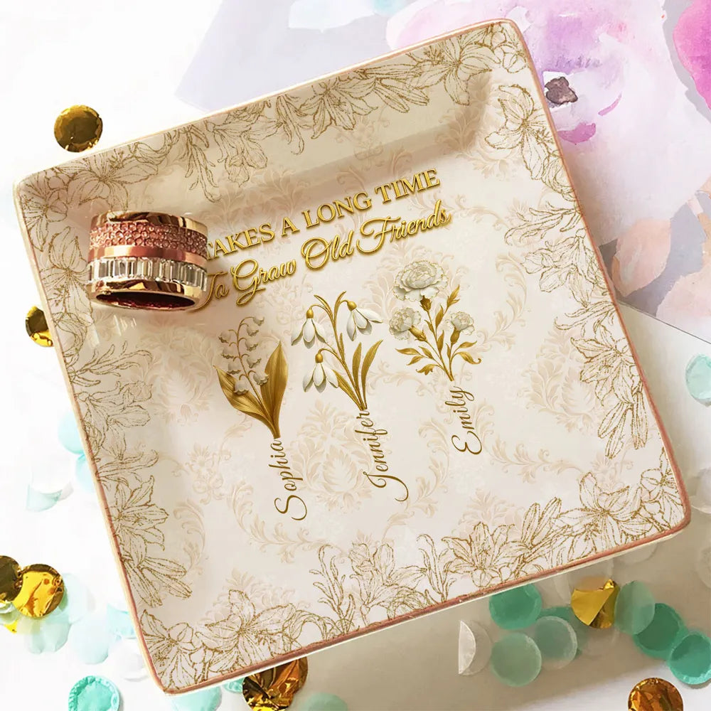 Personalized Friendship Ceramic Plate for Friends - Sentimental Keepsake Gift Jewelry MagicInPrints