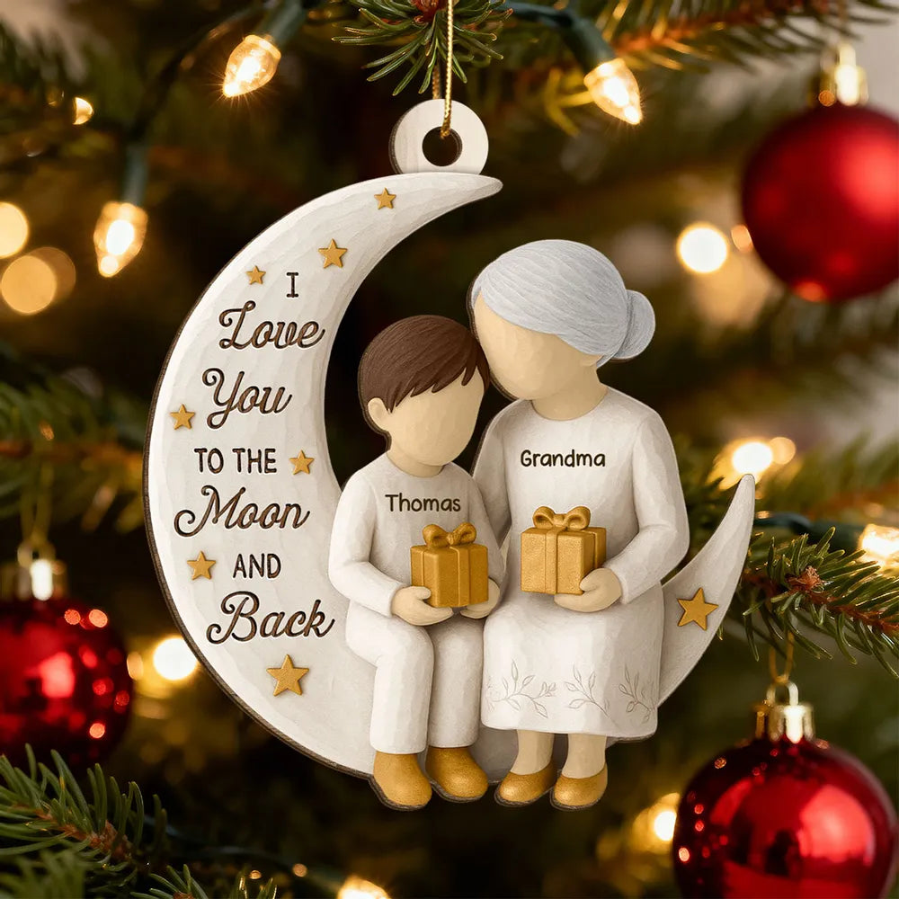 Personalized Grandma and Grandchild Ornament - Sentimental Holiday Gift Ornament MagicInPrints