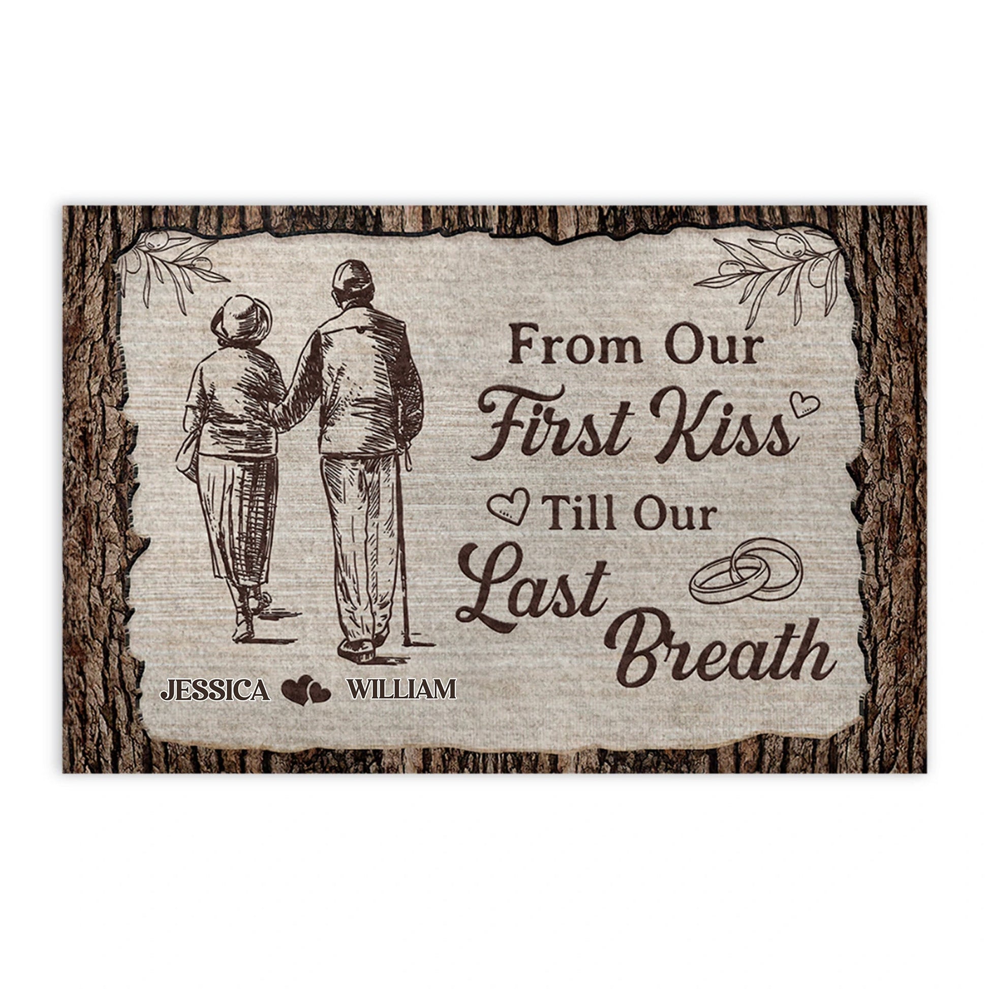 Personalized Wooden Anniversary Plaque for Couples - Sentimental Gift Poster or Canvas MagicInPrints