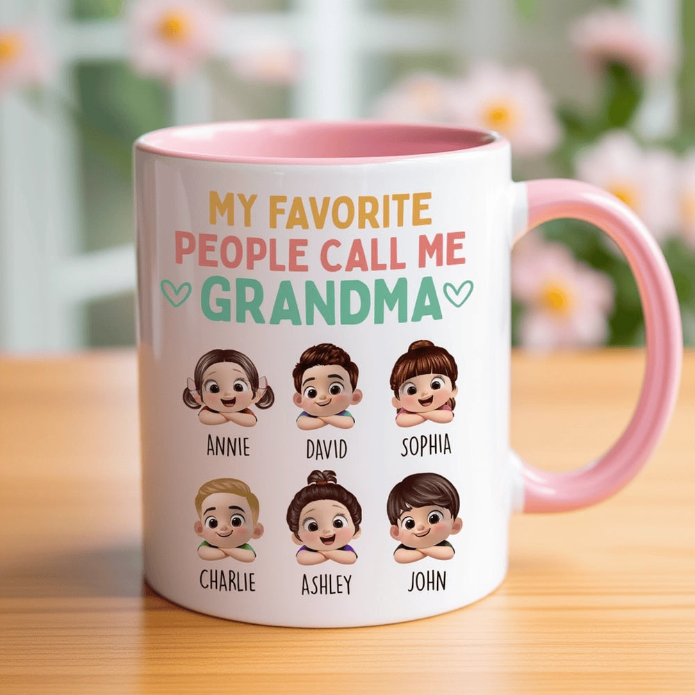 Personalized Grandma Mug for Grandchildren - Heartwarming Gift for Family Cup MagicInPrints