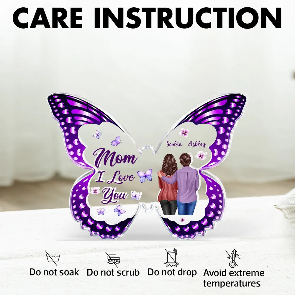 Personalized Butterfly Acrylic Plaque for Mom - Sentimental Gift for Mother's Day Plaque MagicInPrints