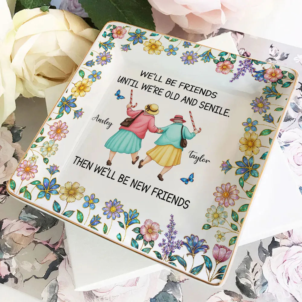 Personalized Friendship Decorative Plate for Women - Sentimental Gift for Friends Jewelry MagicInPrints
