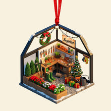 Load image into Gallery viewer, “Celebrate Gardening Bliss!” - Personalized Gardening Miniature Christmas Ornament - Gift for Garden Lovers Ornament MagicInPrints
