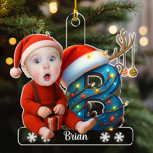 Personalized Baby Christmas Ornament for Kids - Festive Holiday Decor Ornament MagicInPrints