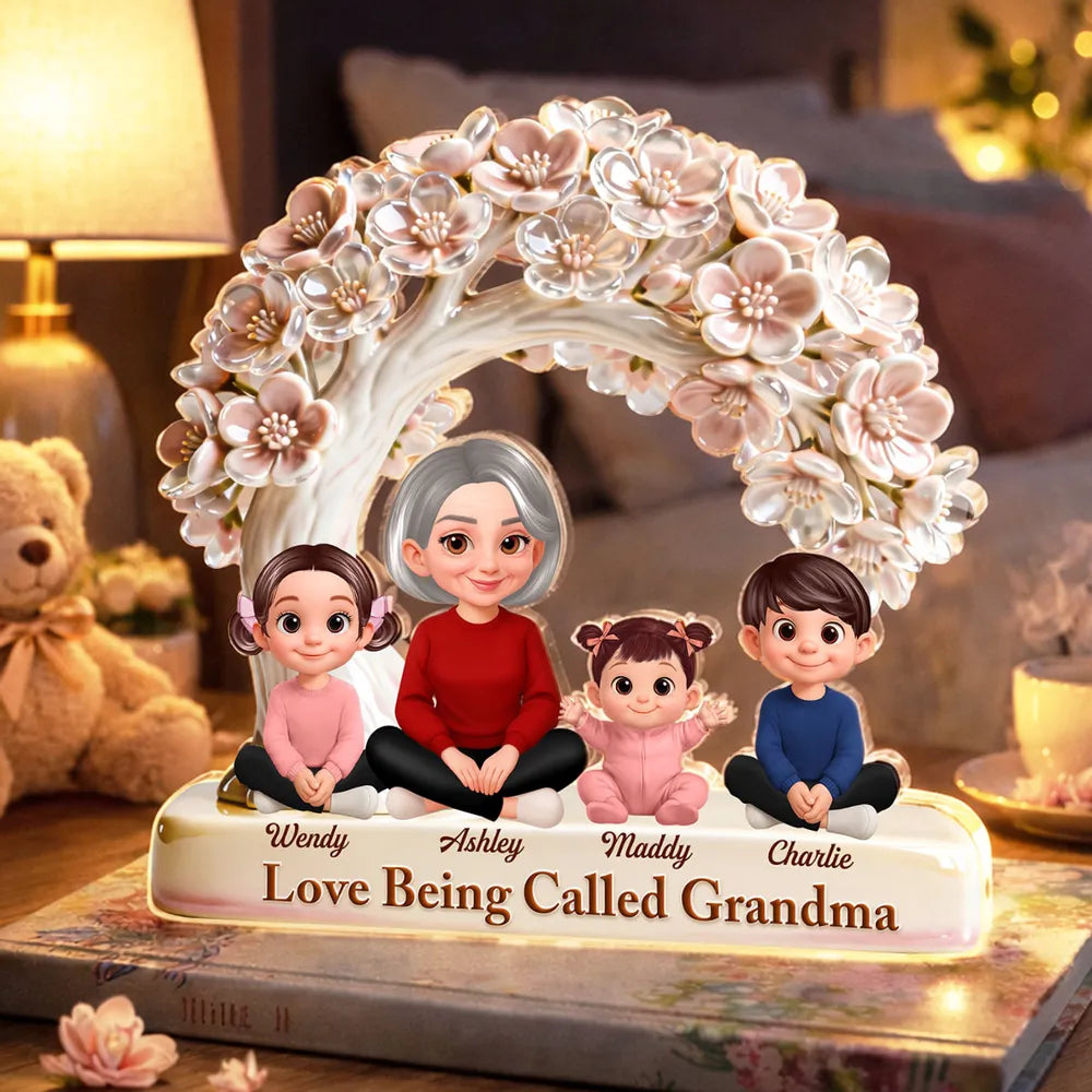 Personalized Family Tree Sculpture for Grandma - Sentimental Gift for Mother's Day Plaque MagicInPrints